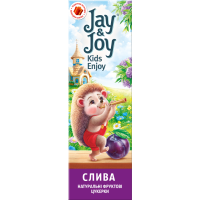 Цукерки фруктові «Jay & Joy Пастила сливова» 32г Цукерки фруктові «Jay & Joy Пастила сливова» 32г
